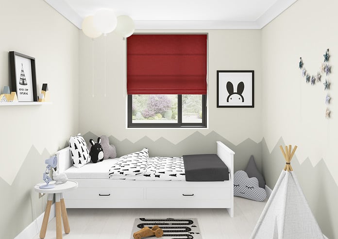 Maurice, Red - Twist&Fit Roman Blind - Image 5
